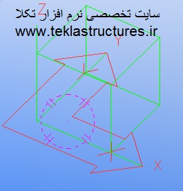 انواع سیستم مختصات موجود در tekla structures